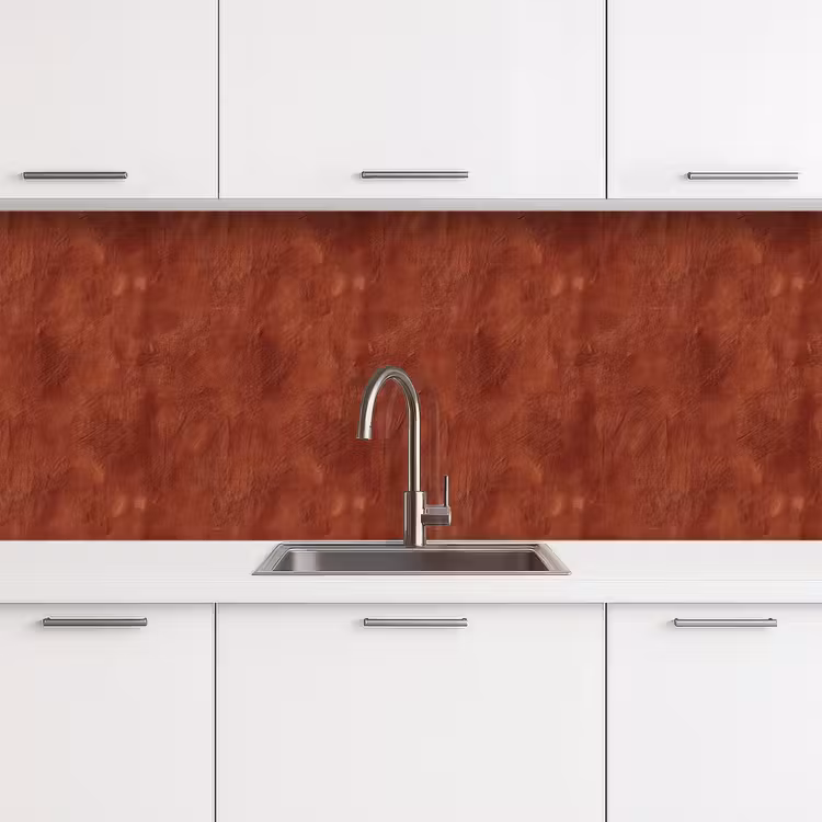 Stucwerk - Textuur - Terracotta keuken achterwand 2 middel 871 -3d