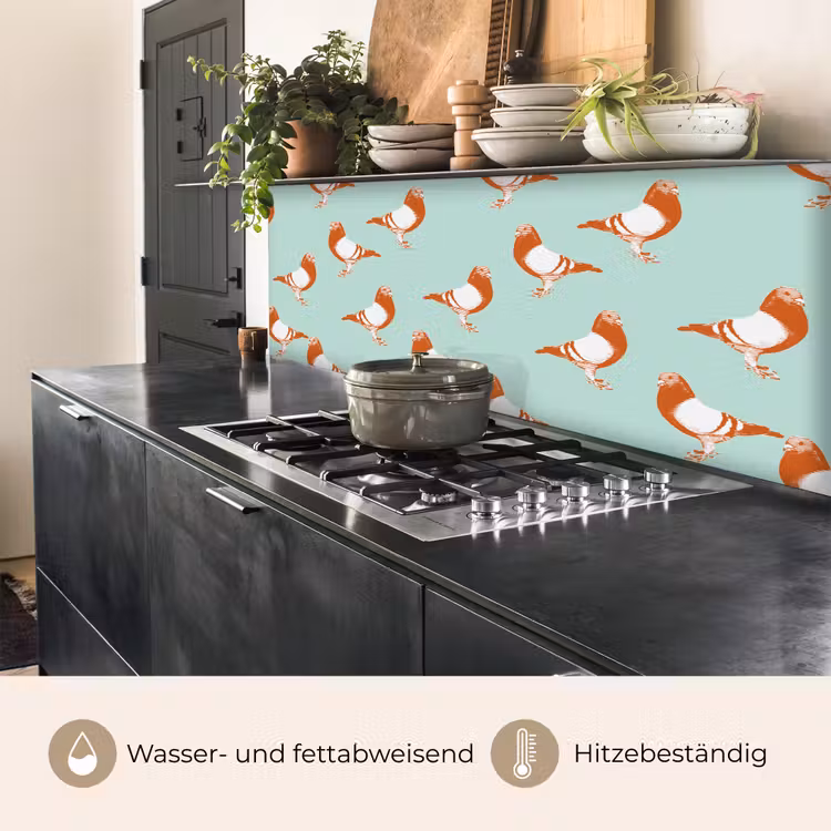 Duif - Vogel - Patroon keuken achterwand 2 middel 871 -usp_DE