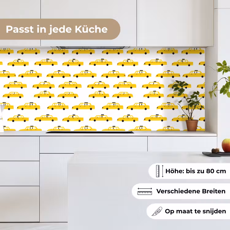 Taxi - Iconisch - Geel keuken achterwand 2 middel 871 -sfeer4_DE