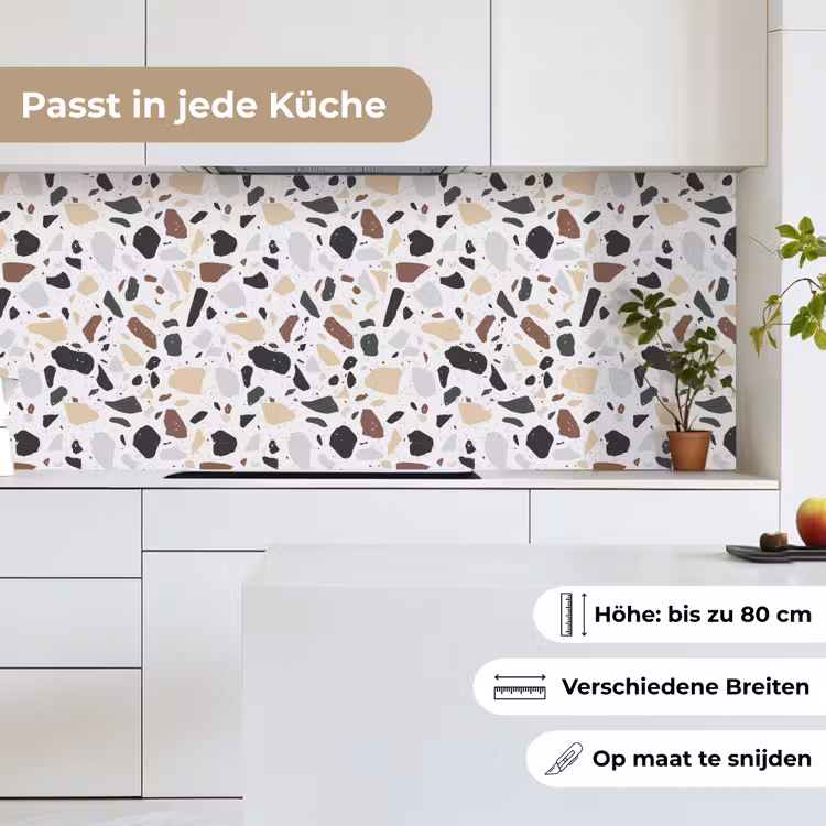 Terrazzo - Patroon - Kleurrijk - Klei keuken achterwand 2 middel 871 -sfeer4_DE