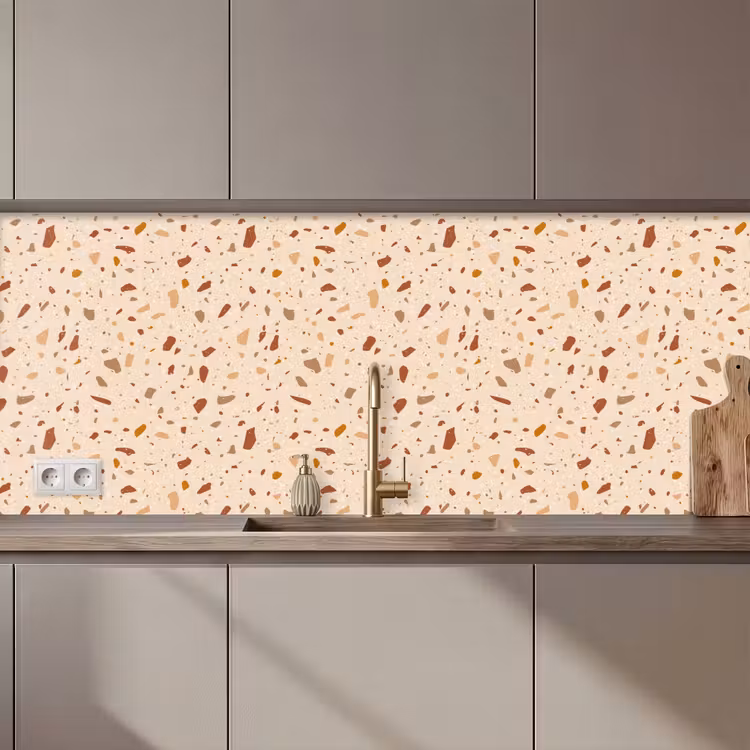 Terrazzo - Patroon - Kleurrijk - Steen keuken achterwand 2 middel 871 zz_3dshopping