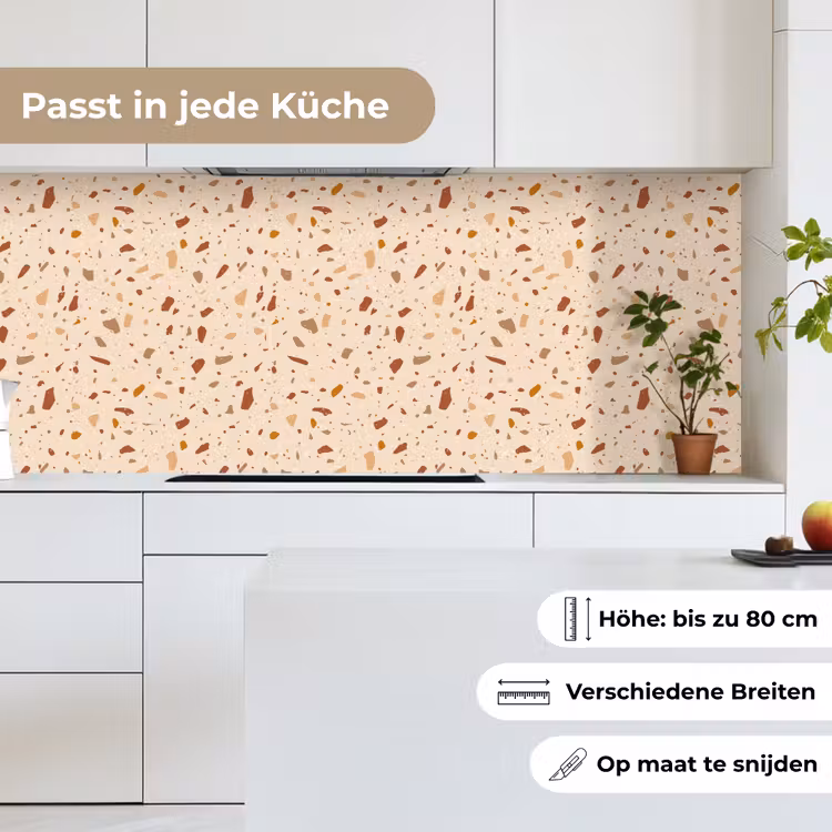 Terrazzo - Patroon - Kleurrijk - Steen keuken achterwand 2 middel 871 -sfeer4_DE
