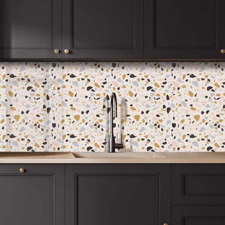 Terrazzo - Patroon - Neutraal - Zacht - Multi keuken achterwand 2 middel 871 -sfeer1
