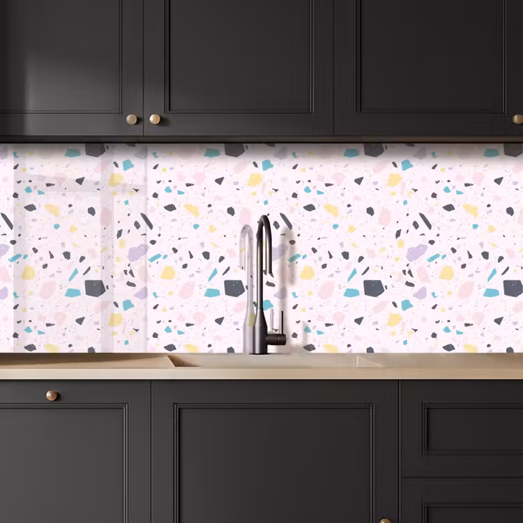 Terrazzo - Patroon - Zacht - Snoep keuken achterwand 2 middel 871 -sfeer1