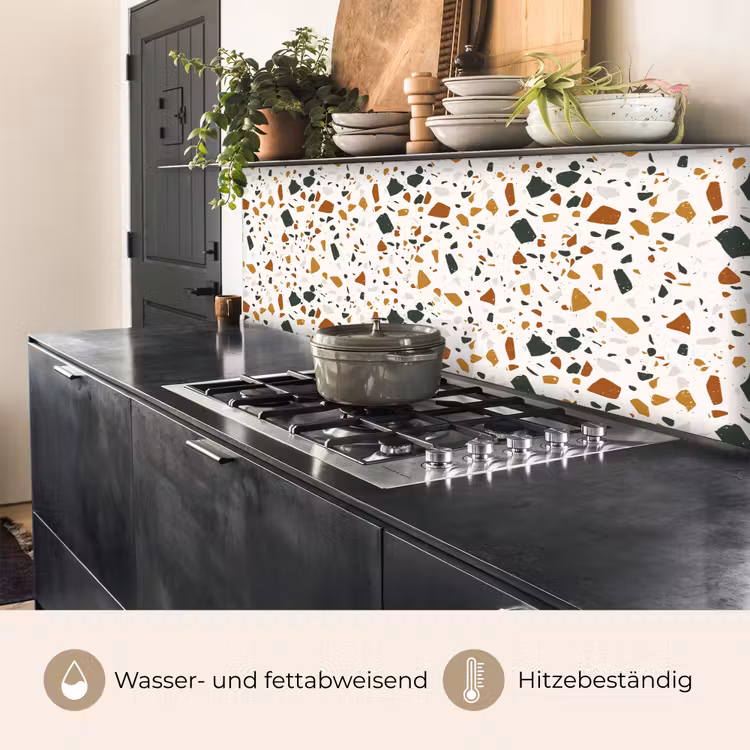 Terrazzo - Patroon - Wit - Terra keuken achterwand 2 middel 871 -usp_DE