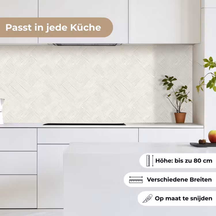 Textuur - Abstract - Beige keuken achterwand 2 middel 871 -sfeer4_DE