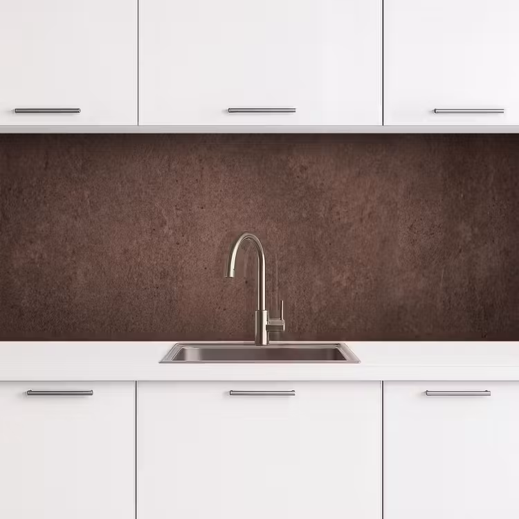 Textuur - Beton - Abstract - Donker - Bruin keuken achterwand 2 middel -3d