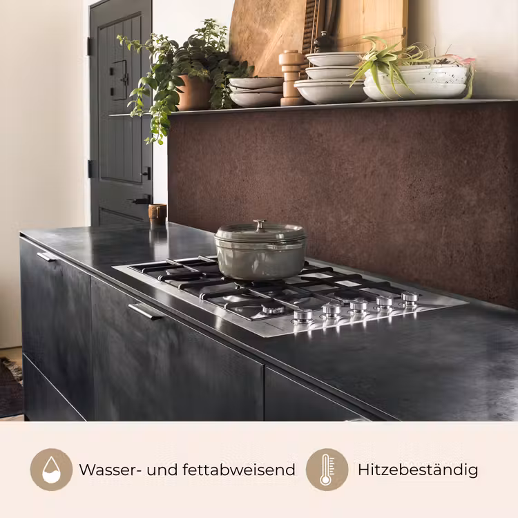 Textuur - Beton - Abstract - Donker - Bruin keuken achterwand 2 middel -usp_DE