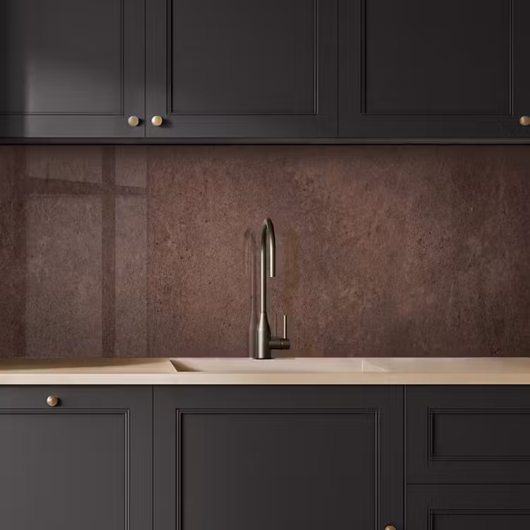 Textuur - Beton - Abstract - Donker - Bruin keuken achterwand 2 middel -sfeer1