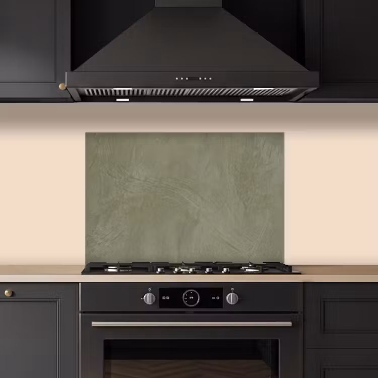 Textuur - Betonlook - Achtergrond - Modern - Groen keuken achterwand spatscherm klein -sfeer1