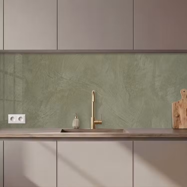 Textuur - Betonlook - Achtergrond - Modern - Groen keuken achterwand 2 middel zz_3dshopping