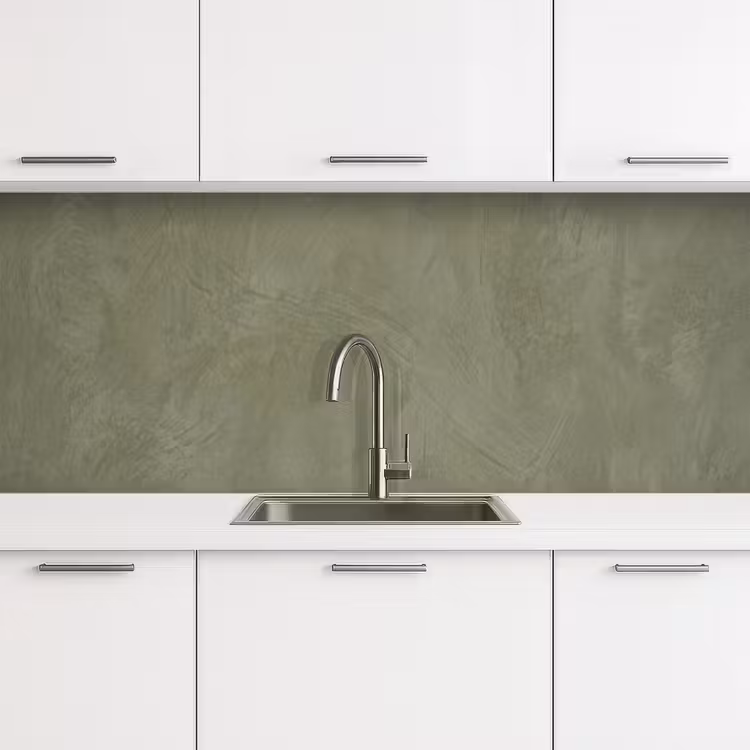 Textuur - Betonlook - Achtergrond - Modern - Groen keuken achterwand 2 middel -3d