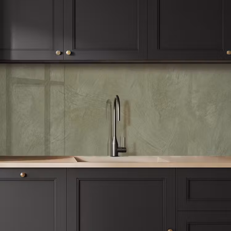 Textuur - Betonlook - Achtergrond - Modern - Groen keuken achterwand 2 middel -sfeer1