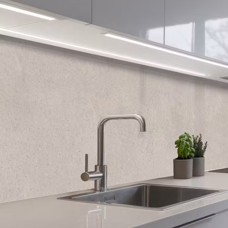 Textuur - Effen - Abstract - Beige keuken achterwand 2 middel -3d_schuin