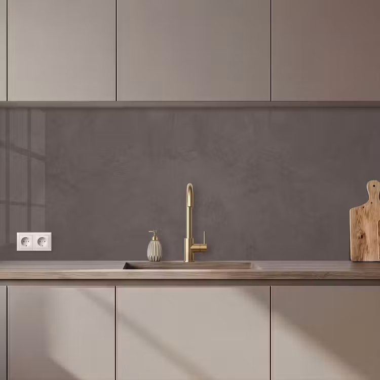 Textuur - Grijs - Modern - Abstract - Oppervlak keuken achterwand 2 middel zz_3dshopping