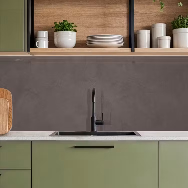 Textuur - Grijs - Modern - Abstract - Oppervlak keuken achterwand 2 middel -sfeer3