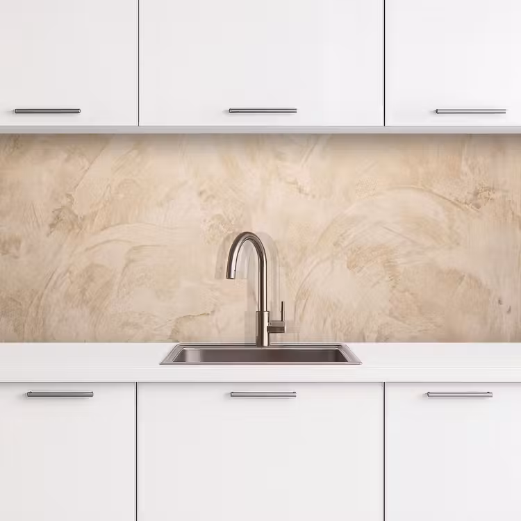 Textuur - Patroon - Abstract - Modern - Beige keuken achterwand 2 middel -3d