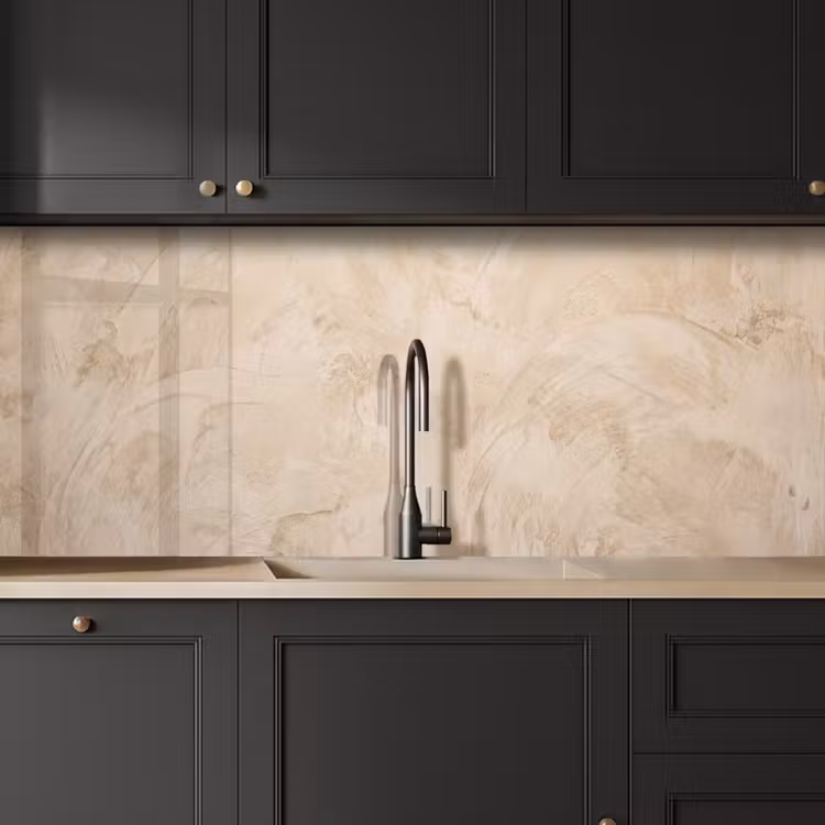 Textuur - Patroon - Abstract - Modern - Beige keuken achterwand 2 middel -sfeer1