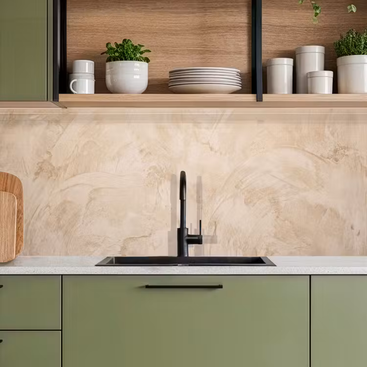 Textuur - Patroon - Abstract - Modern - Beige keuken achterwand 2 middel -sfeer3