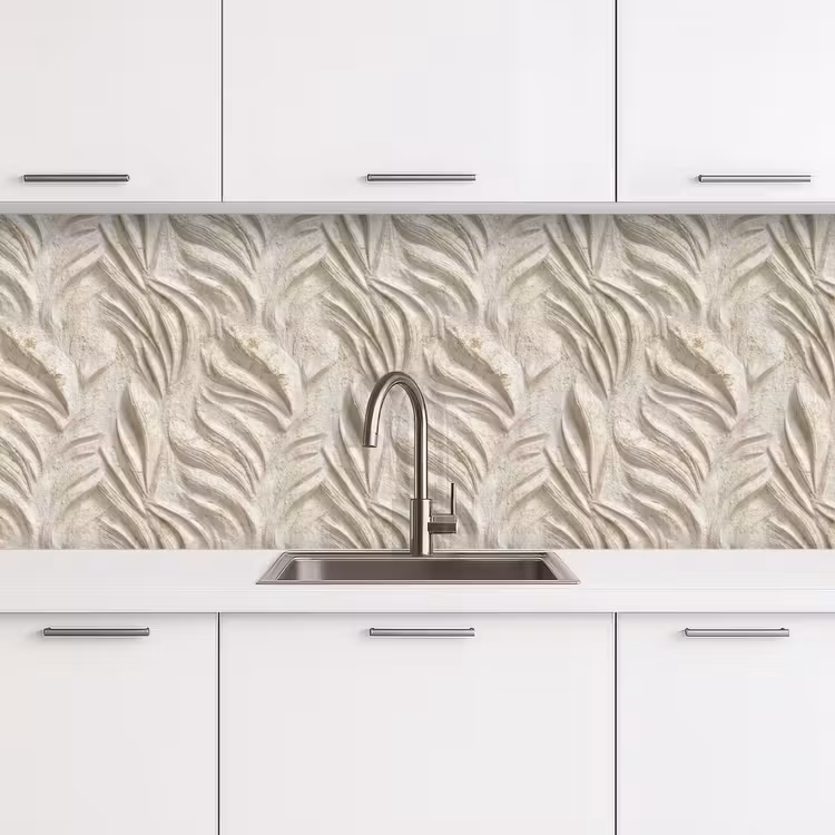 Textuur - Reliëf - Beige keuken achterwand 2 middel 871 -3d
