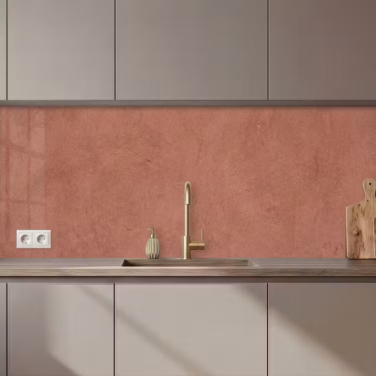 Textuur - Roodbruin - Grof - Modern keuken achterwand 2 middel zz_3dshopping