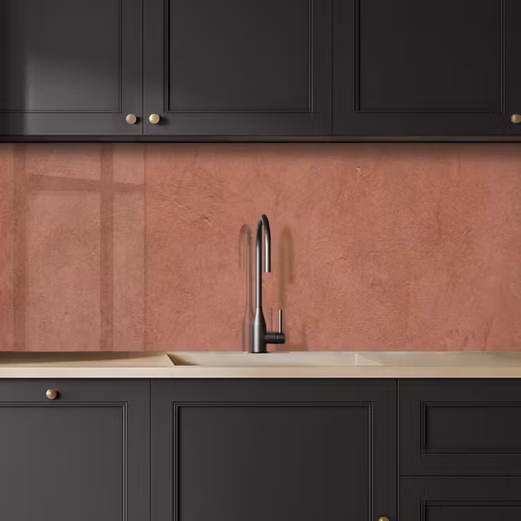 Textuur - Roodbruin - Grof - Modern keuken achterwand 2 middel -sfeer1