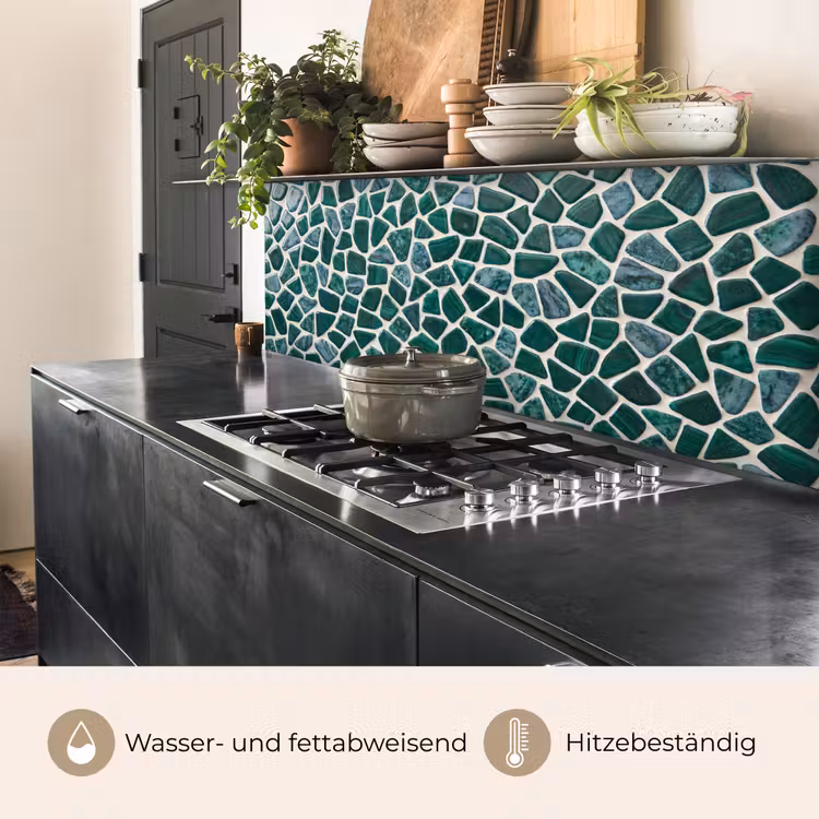 Textuur - Steen - Groen - Abstract - Patroon keuken achterwand 2 middel -usp_DE