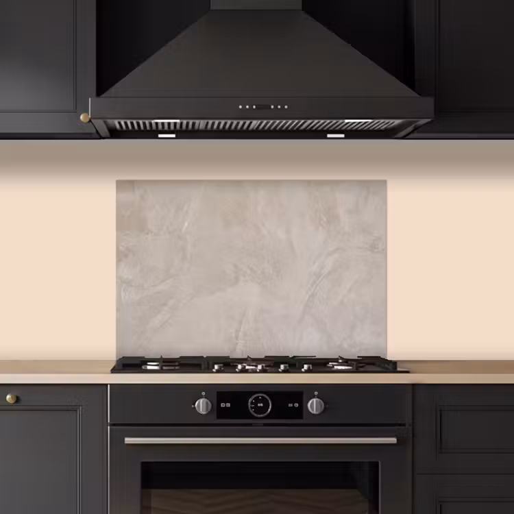 Textuur - Wand - Modern - Beige - Abstract keuken achterwand spatscherm klein -sfeer1