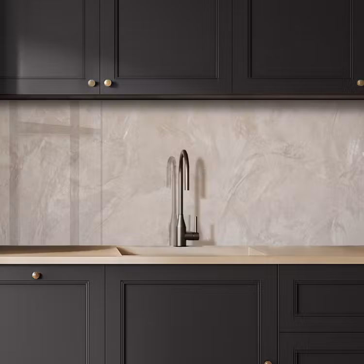 Textuur - Wand - Modern - Beige - Abstract keuken achterwand 2 middel -sfeer1