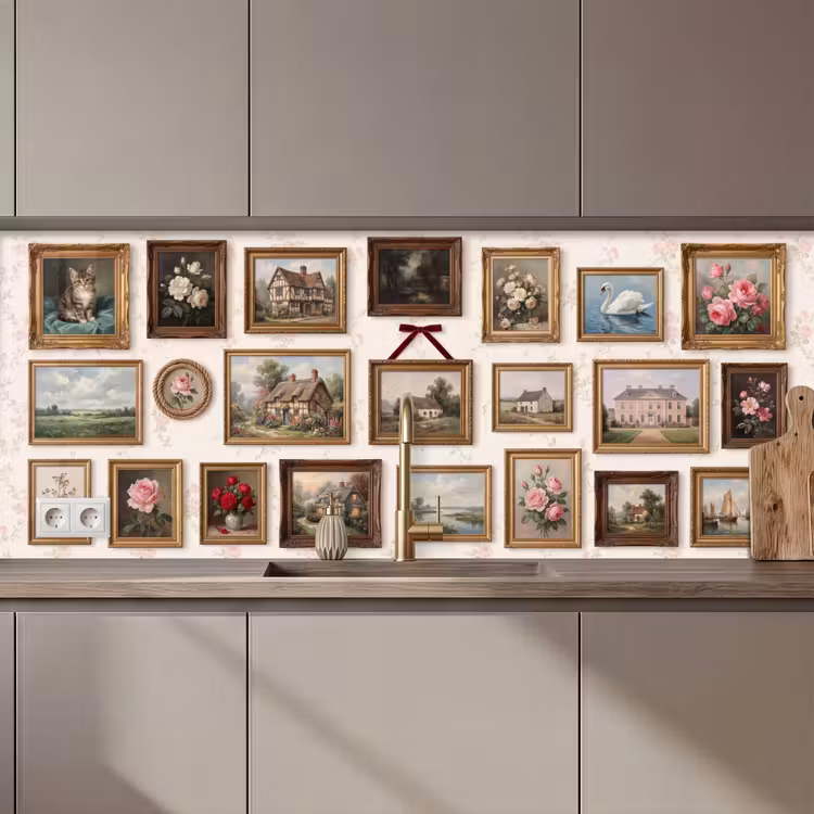 Dier - Kat - Portret - Klassiek keuken achterwand 2 middel zz_3dshopping