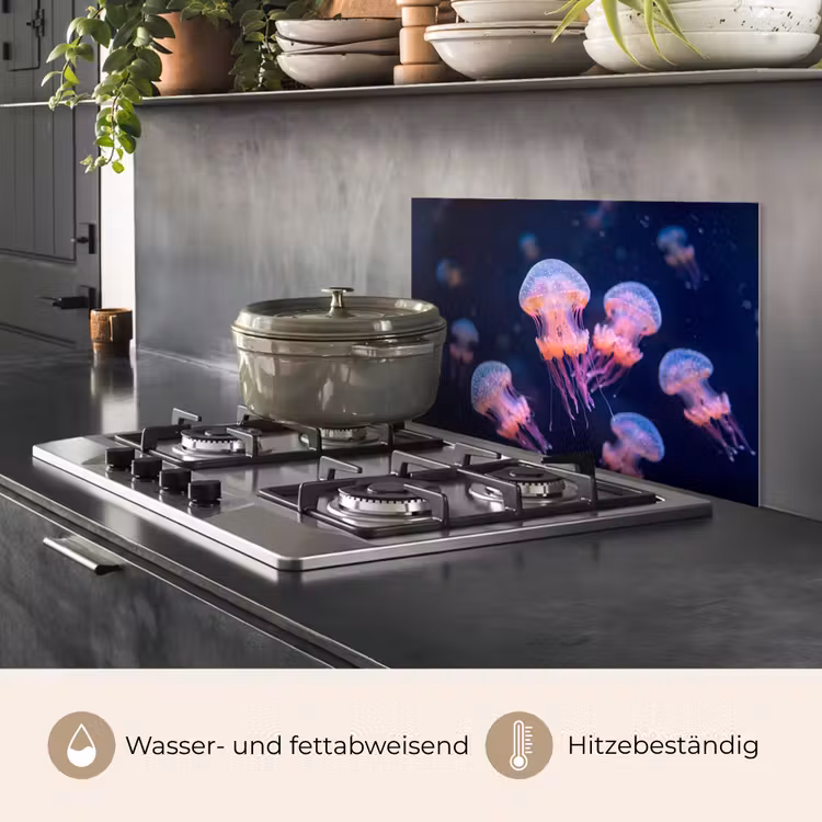 Dier - Onderwater - Natuur - Roze - Mysterieus keuken achterwand spatscherm klein -usp_DE