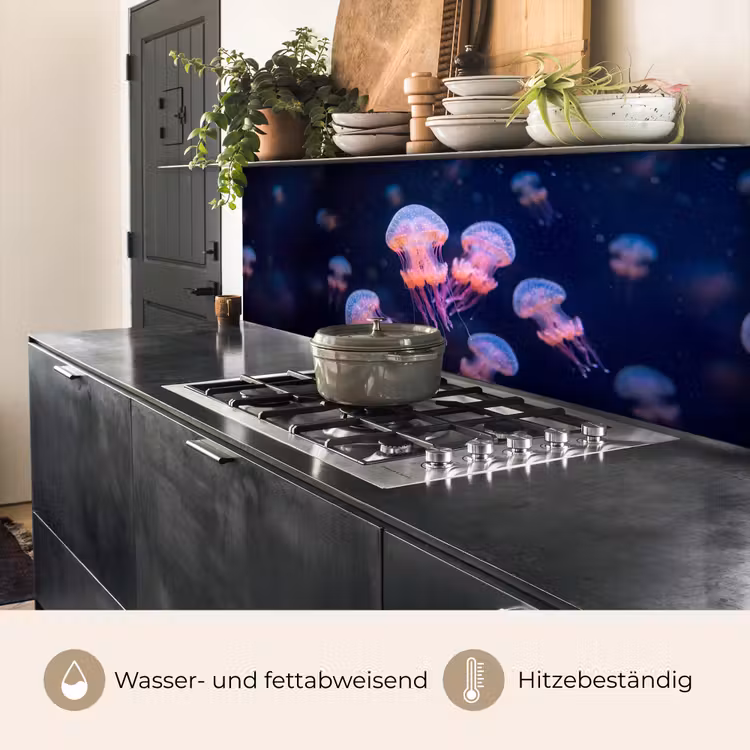 Dier - Onderwater - Natuur - Roze - Mysterieus keuken achterwand 2 middel -usp_DE