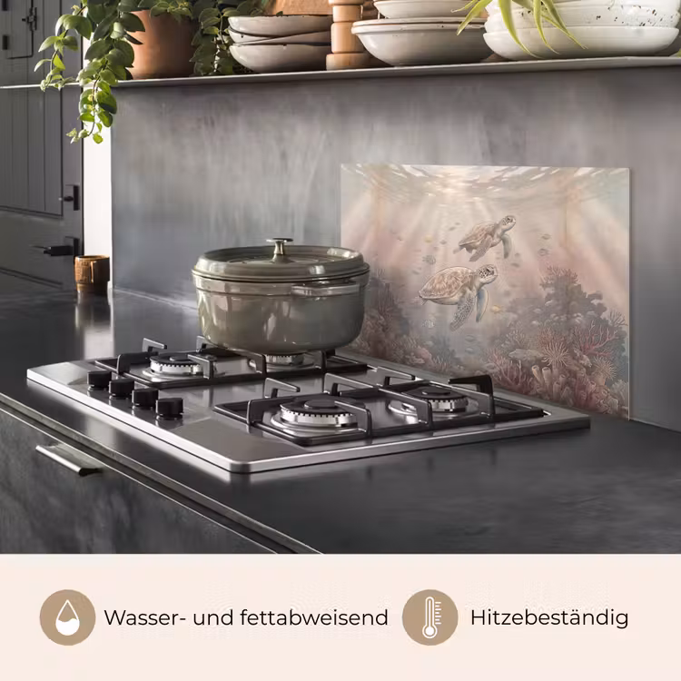 Dier - Onderwater - Oceaan - Illustratie - Zeeleven keuken achterwand spatscherm klein -usp_DE