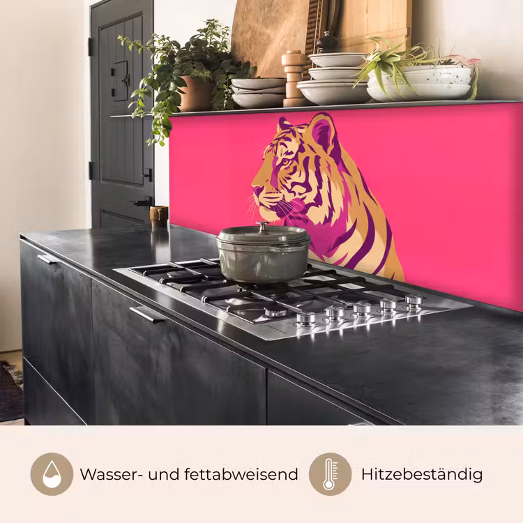 Tijger - Modern - Neon keuken achterwand 2 middel -usp_DE