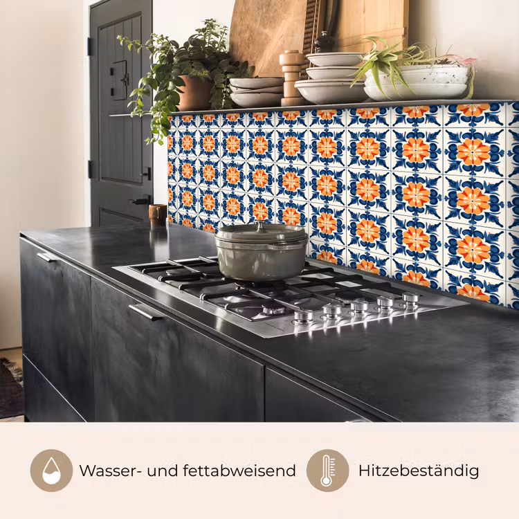 Traditioneel - Tegel - Oranje keuken achterwand 2 middel 871 -usp_DE