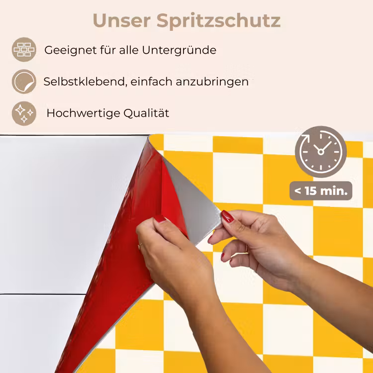 Traditioneel - Patroon - Geel keuken achterwand spatscherm klein 900 -spatscherm_DE
