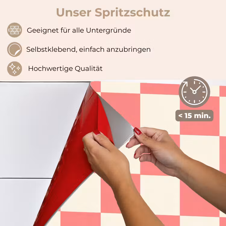 Traditioneel - Patroon - Roze keuken achterwand spatscherm klein 900 -spatscherm_DE