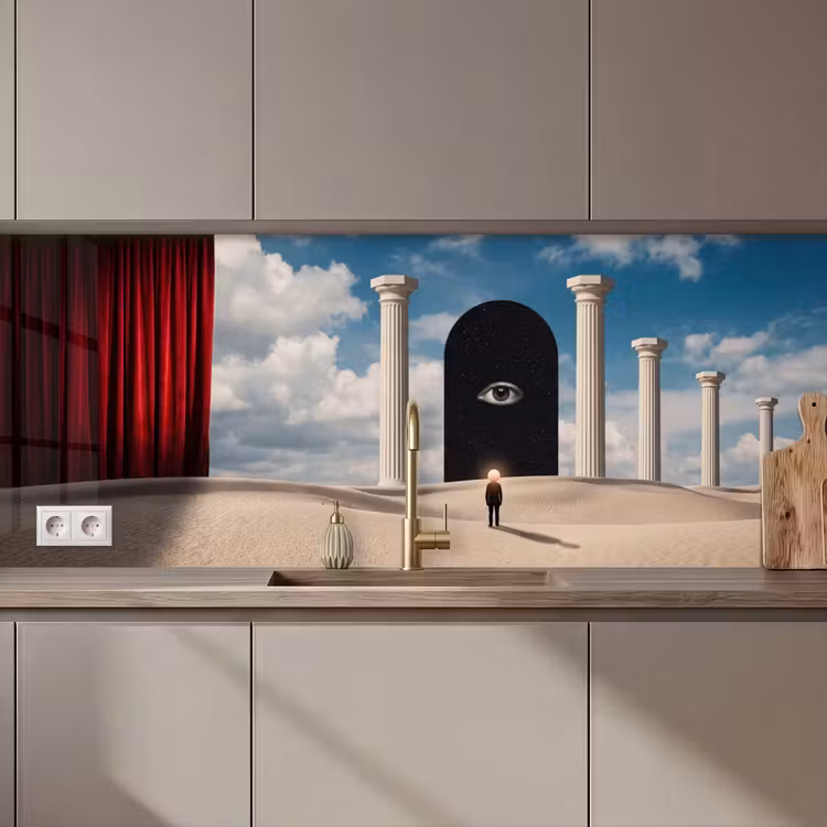 Küchenrückwand - Traum – Wüste – Auge - Droom - Woestijn - Oog keuken achterwand 2 middel zz_3dshopping