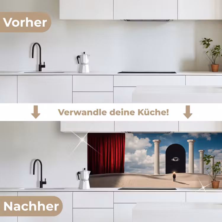 Küchenrückwand - Traum – Wüste – Auge - Droom - Woestijn - Oog keuken achterwand 2 middel