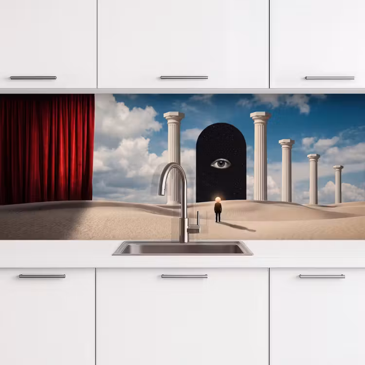 Küchenrückwand - Traum – Wüste – Auge - Droom - Woestijn - Oog keuken achterwand 2 middel