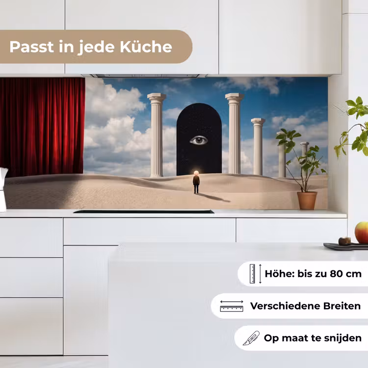 Küchenrückwand - Traum – Wüste – Auge - Droom - Woestijn - Oog keuken achterwand 2 middel