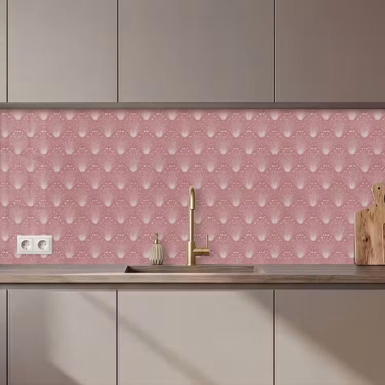 Trendy - Patroon - Roze keuken achterwand 2 middel 871 zz_3dshopping