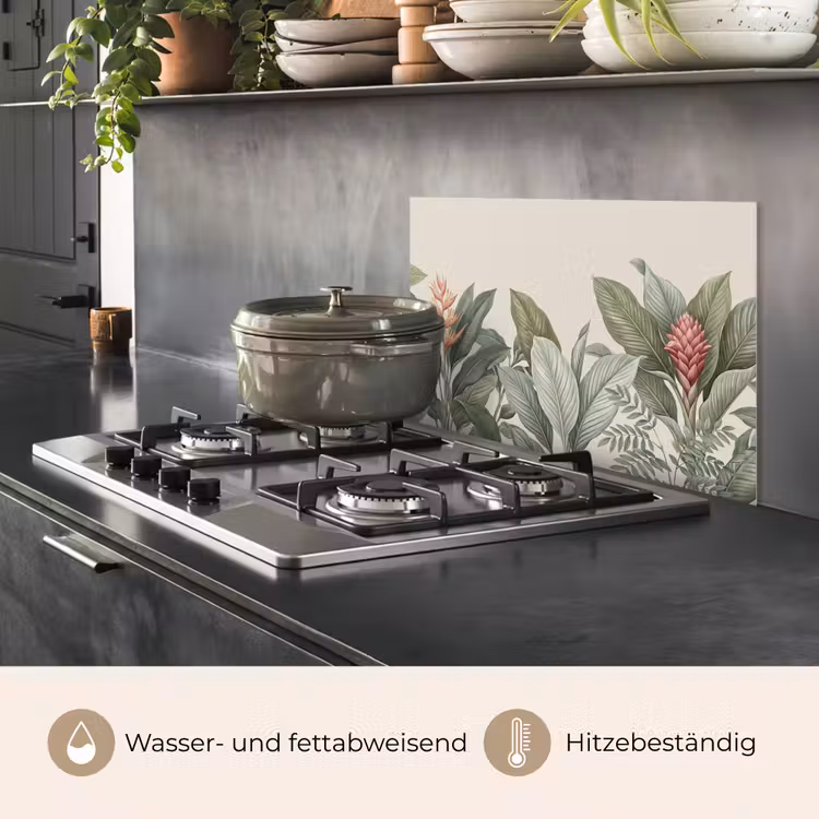 Tropisch - Planten - Modern - Groen keuken achterwand spatscherm klein -usp_DE