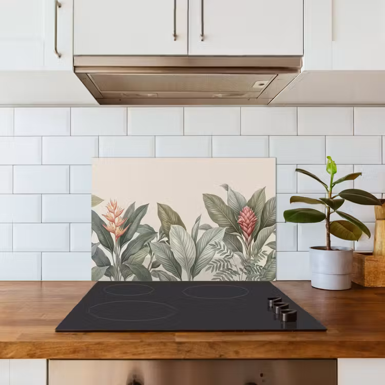 Tropisch - Planten - Modern - Groen keuken achterwand spatscherm klein -sfeer2