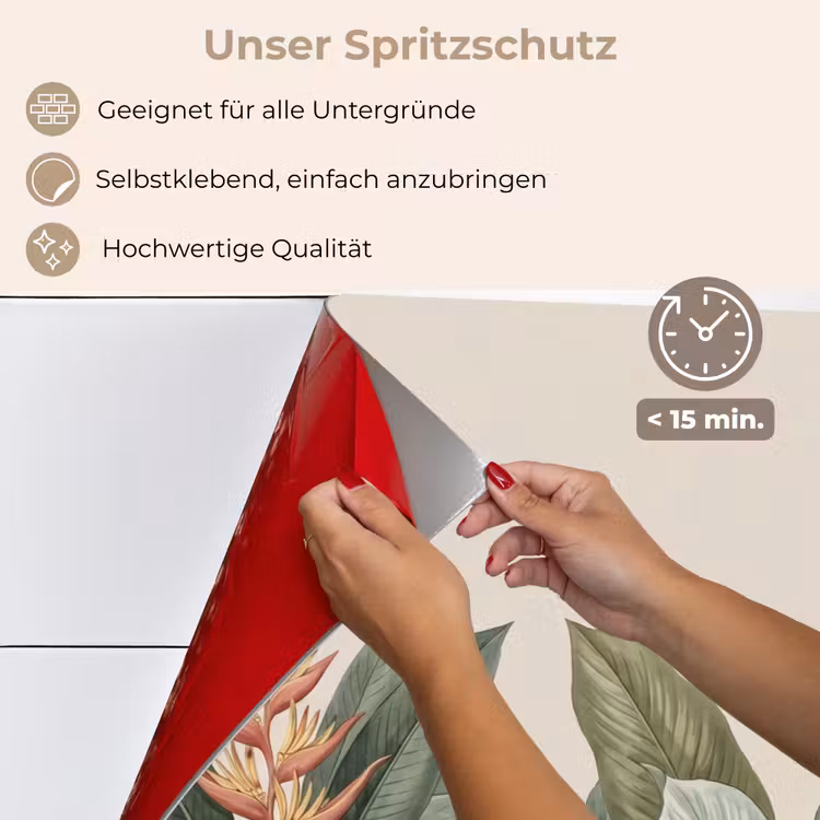 Tropisch - Planten - Modern - Groen keuken achterwand spatscherm klein -spatscherm_DE