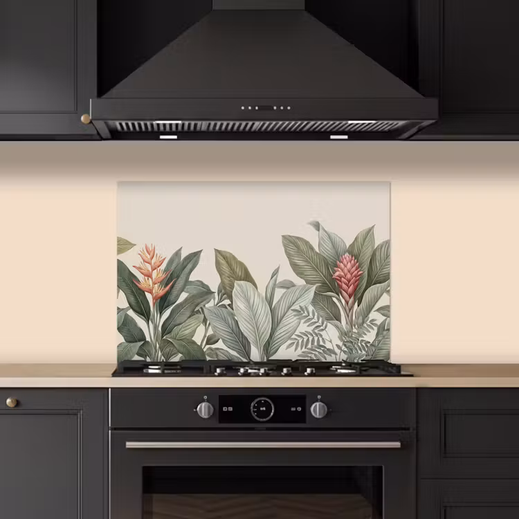 Tropisch - Planten - Modern - Groen keuken achterwand spatscherm klein -sfeer1