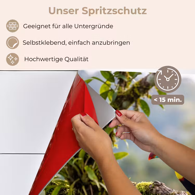 Toekan - Jungle - Natuur - Kleurrijk keuken achterwand spatscherm klein -spatscherm_DE