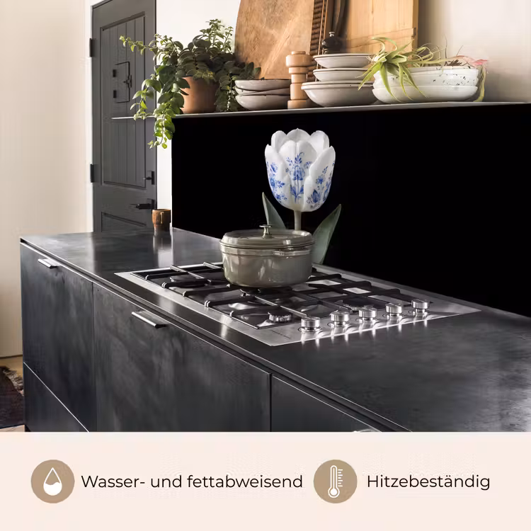 Tulp - Patroon - Blauw keuken achterwand 2 middel -usp_DE