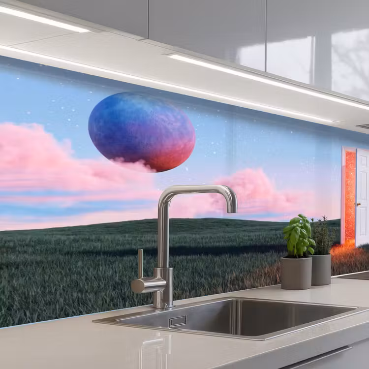 Küchenrückwand - Tür – Fantasie – Raum - Deur - Fantasie - Ruimte keuken achterwand 2 middel