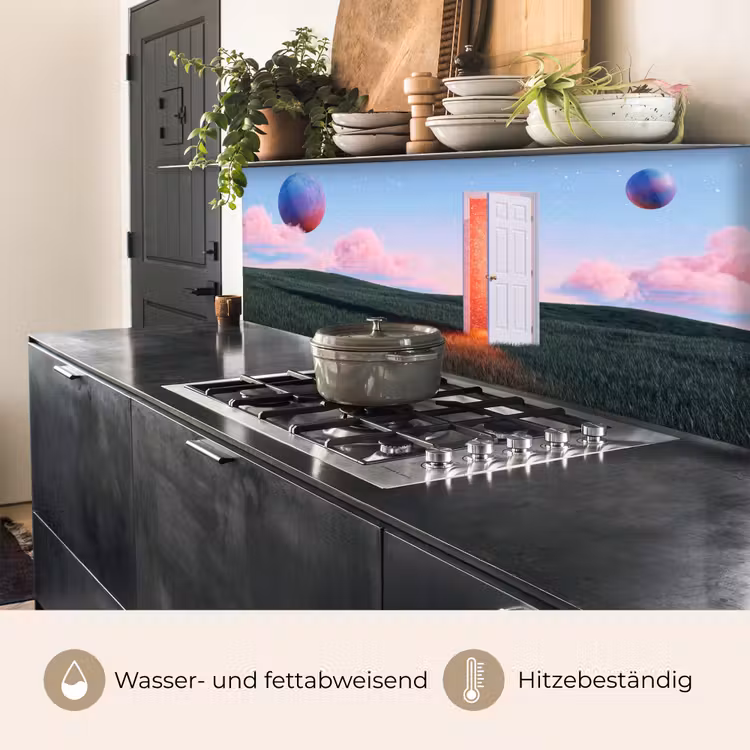 Küchenrückwand - Tür – Fantasie – Raum - Deur - Fantasie - Ruimte keuken achterwand 2 middel